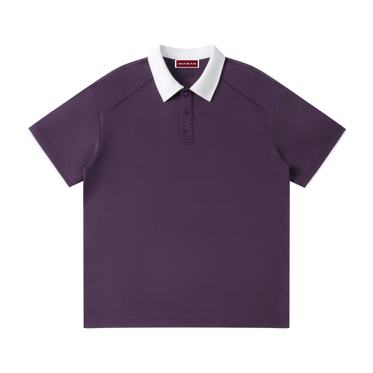 Waran Contrast Collar Raglan Polo Shirt