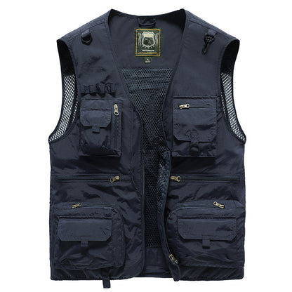 Mesh Cargo Sleeveless Jacket Tool Vest