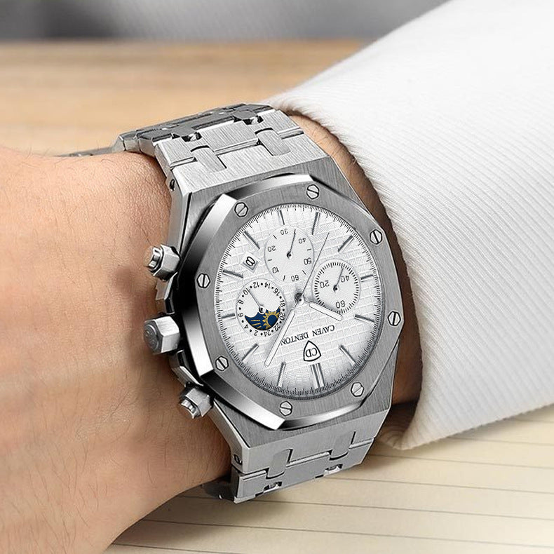 Caven Denton waterproof Steel Strap Watch