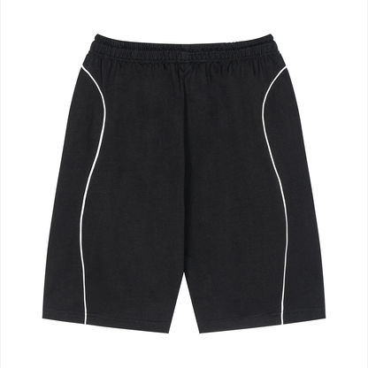 Waran Unisex Piping Drawstring Shorts