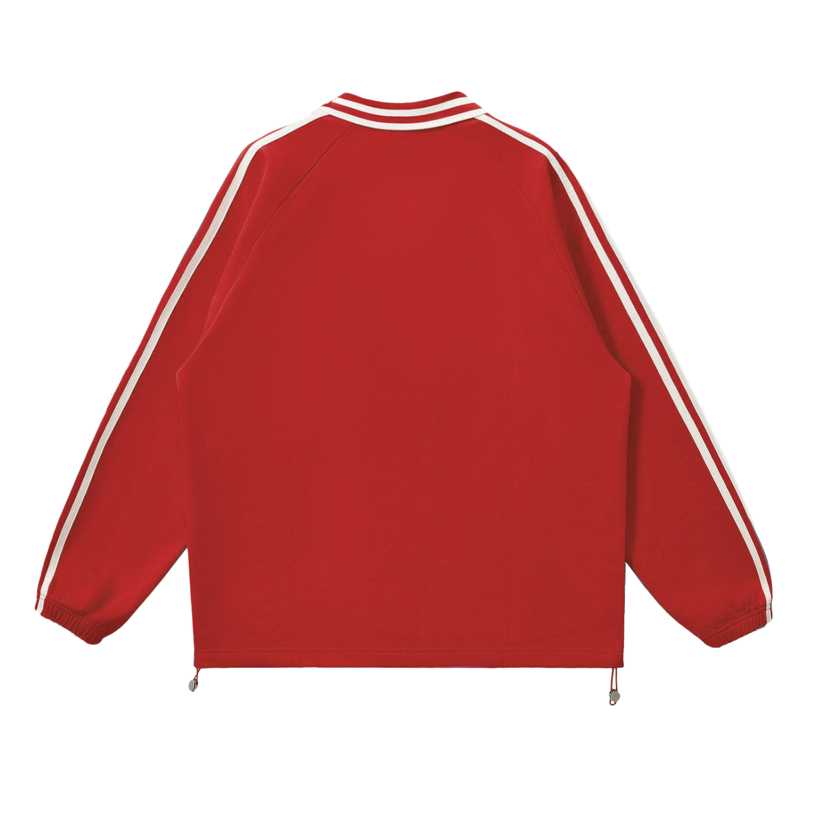 Waran Contrast Striped Lapel Collar Sweatshirt 380GSM