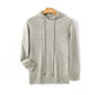 Men's Hooded Solid Color Skin-friendly Knitted Warm Hoodie Bottoming Shirt