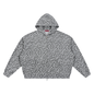 Unisex Leopard Print Waffle Full Zip Hoodie
