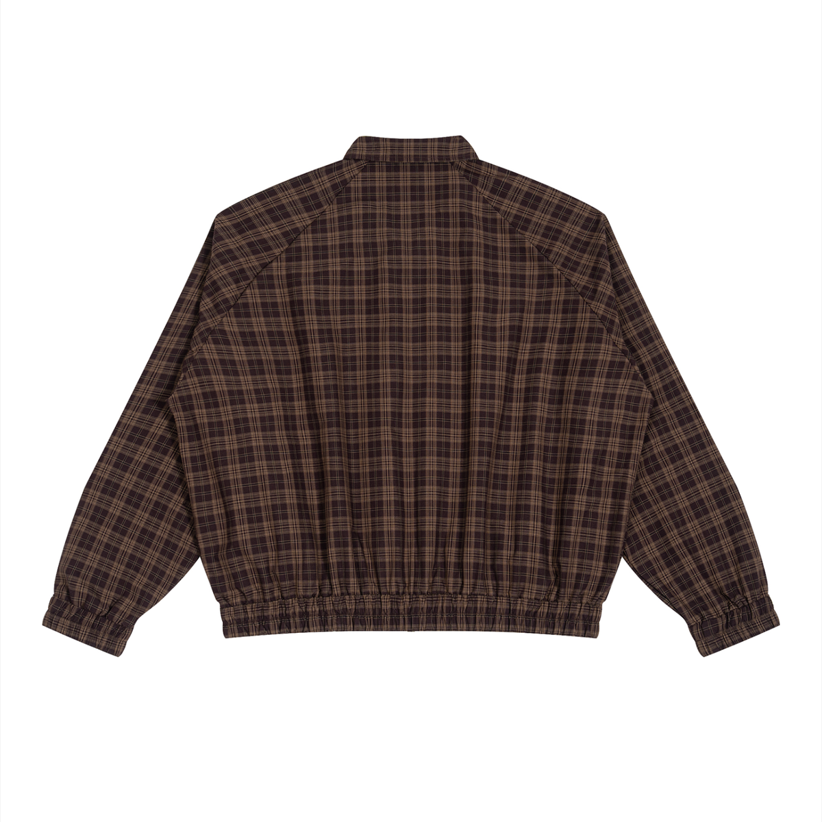Unisex Plaid Full-Zip Track Jacket 130GSM