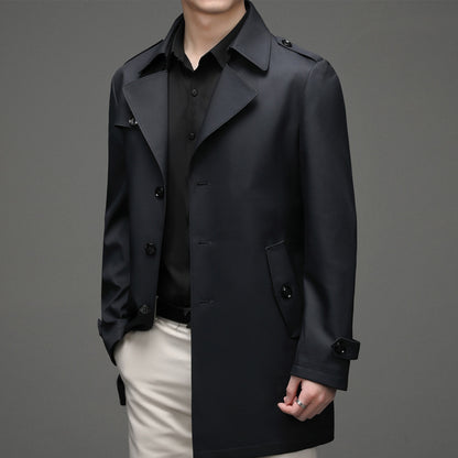 Mens Single-breasted loose Jacket