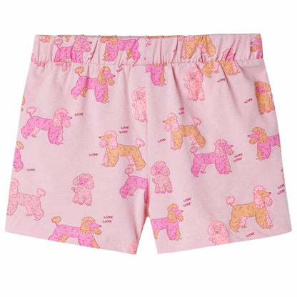 Children's Short-Sleeve Pyjamas — Light Pink