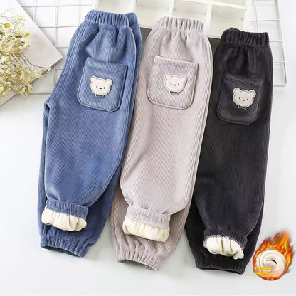 Kids Corduroy Casual Pants