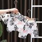 Baby Lapel Short Sleeve Shirt Suit