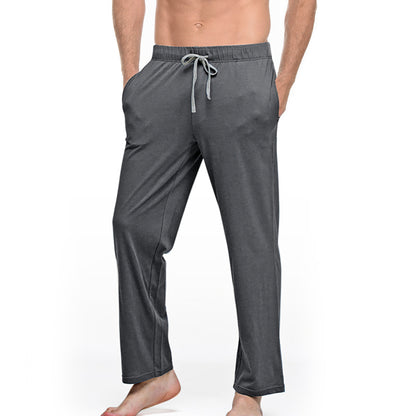 Casual Pants Cotton Solid Color Pyjamas