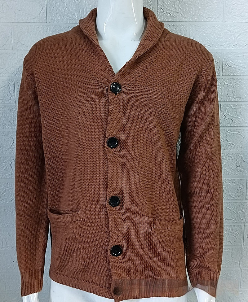 Autumn And Winter Solid Color Long-sleeved Coat