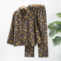 Pure Cotton Double-layer Sheer Pajama Set