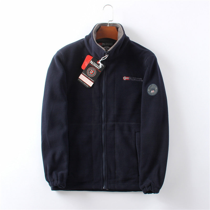 Mens Double-sided Polar Fleece Jacket