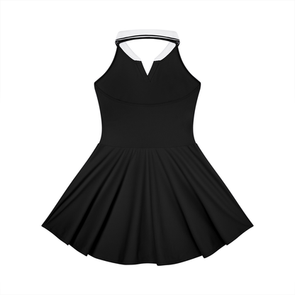 Women's Collared Halter A-Line Tennis Dress 210GSM