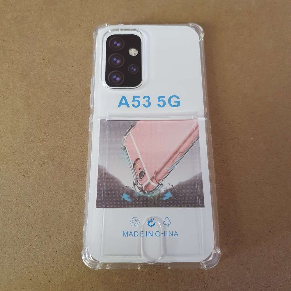 Soft TPU Clear Case With Card Slot - For Samsung A53 5G