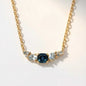 Collier Or Élégant Grappe Topaze - Zaria