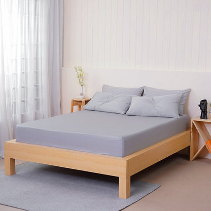 Ella Cotton - Dove Grey Fitted Sheet