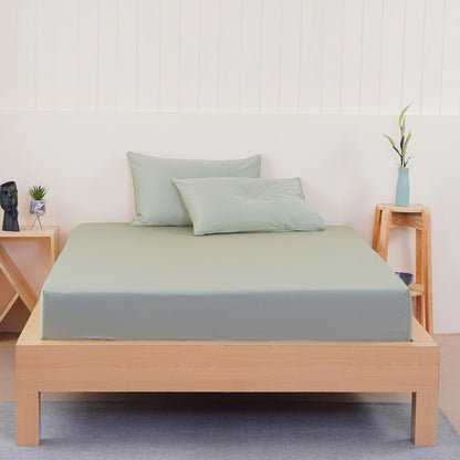 Ella Cotton - Sage Green Fitted Sheet