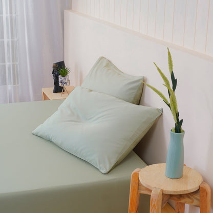 Ella Cotton - Sage Green Pillowcases Pair