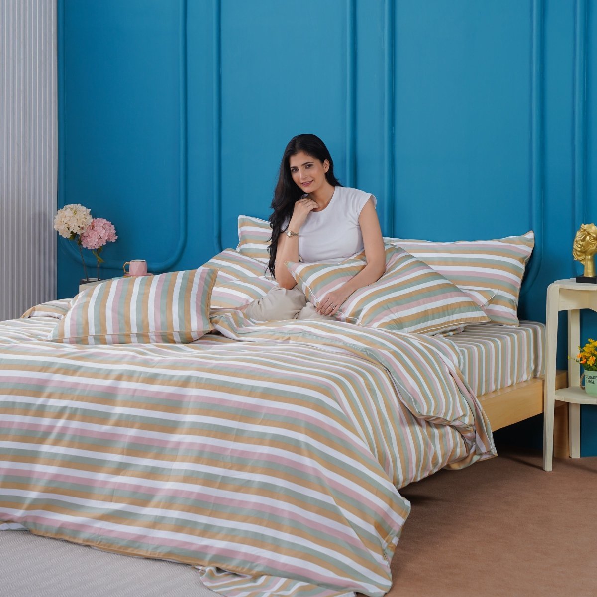 Ella Cotton - Serene Stripe Duvet Cover