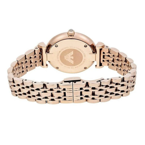 Emporio Armani AR11059 Gianni T-Bar Rose Gold Watch