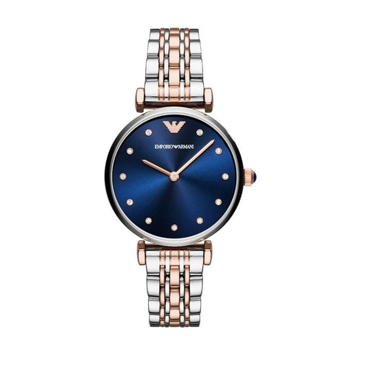 Montre bicolore Emporio Armani AR11092 Gianni T-Bar pour femme