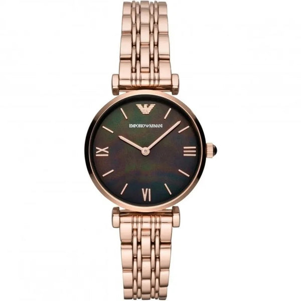 Emporio Armani AR11145 Gianni T-Bar Women's Rose Gold Watch