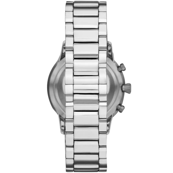 Emporio Armani AR11208 Giovanni Men's Silver & Black Watch