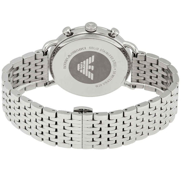 Emporio Armani AR11238 Aviator Men's Silver & Blue Watch