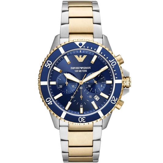Montre Emporio Armani AR11362 Diver Homme Bicolore Or