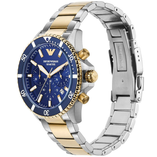 Montre Emporio Armani AR11362 Diver Homme Bicolore Or