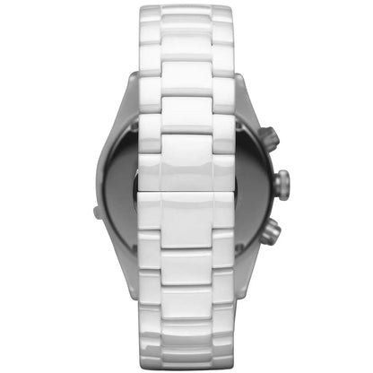 Montre Emporio Armani AR1424 Leo pour homme en céramique blanche
