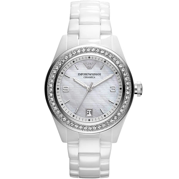 Emporio Armani AR1426 Ceramica Women's White Watch