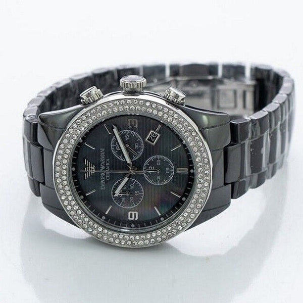 Emporio Armani AR1455 Ceramica Women's Black Watch