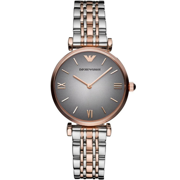 Emporio Armani AR1725 Gianni T-Bar Women's Two-Tone Watch