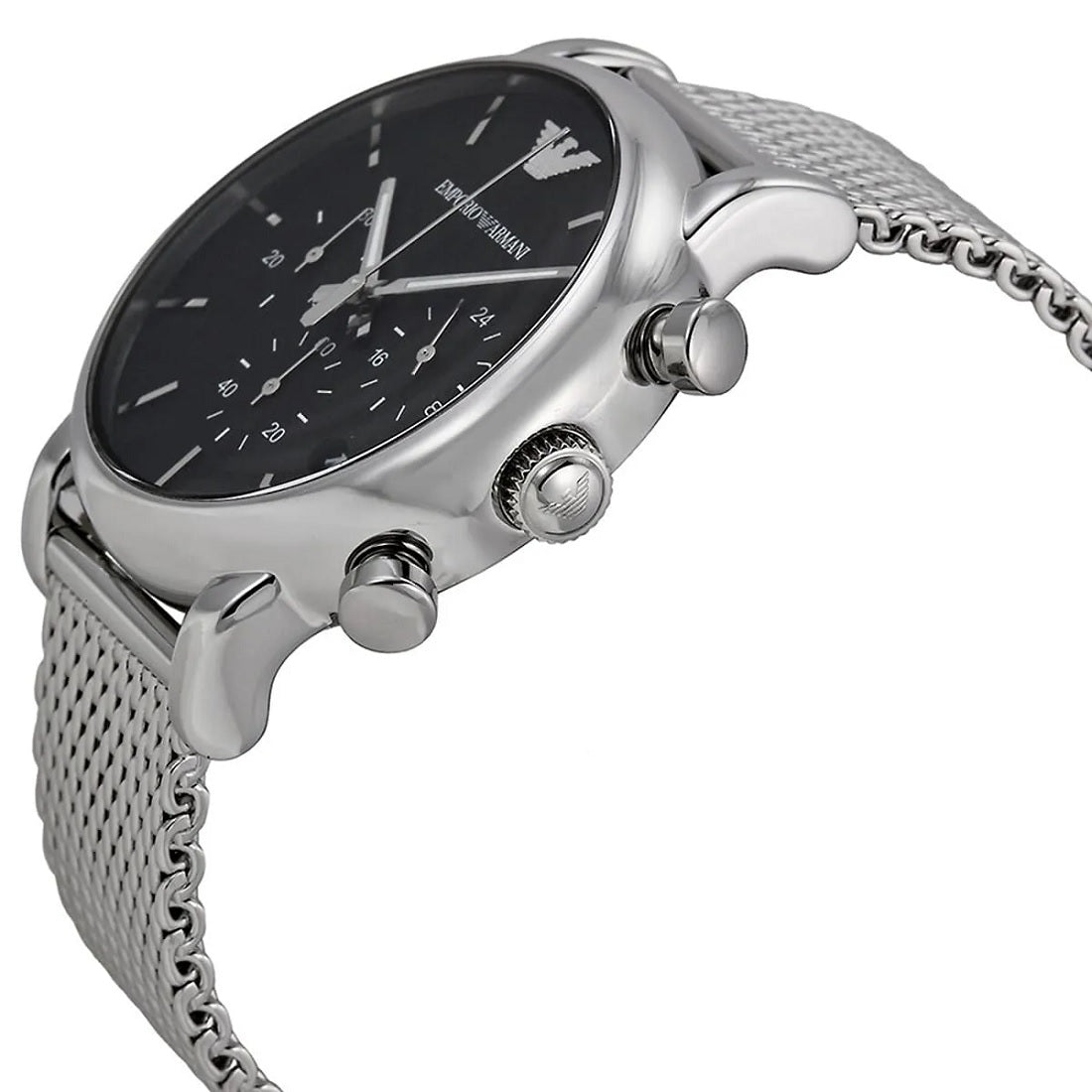 Emporio Armani AR1811 Luigi Men's 41mm Silver Mesh Watch