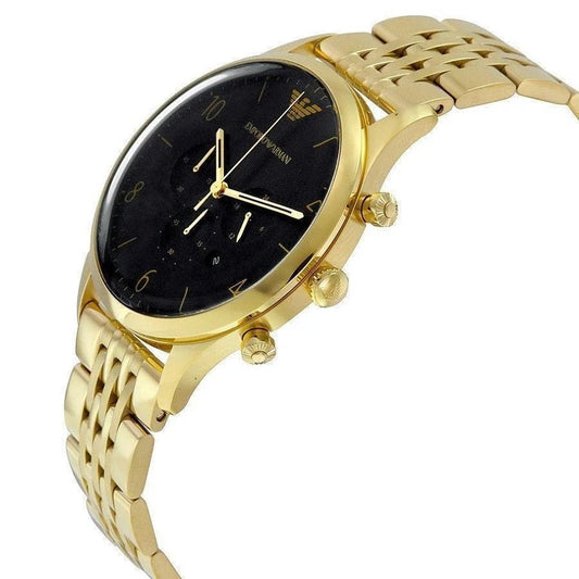 Montre Classique Emporio Armani AR1893 pour Homme Or et Noir