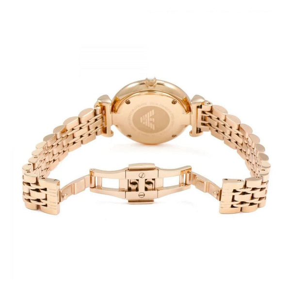 Emporio Armani AR1909 Gianni T-Bar Women's Rose Gold Watch