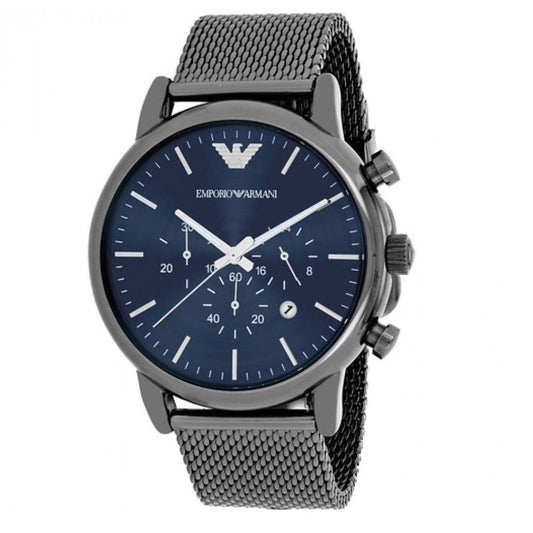 Montre Emporio Armani AR1979 Luigi en maille grise pour homme