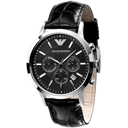 Montre Homme Emporio Armani AR2447 Renato Cuir Noir