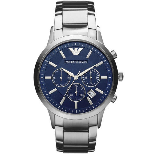 Montre Homme Emporio Armani AR2448 Renato Argent et Bleu