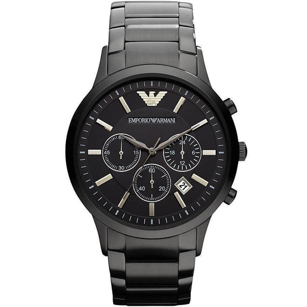 Emporio Armani AR2453 Renato Men's Blackout Watch