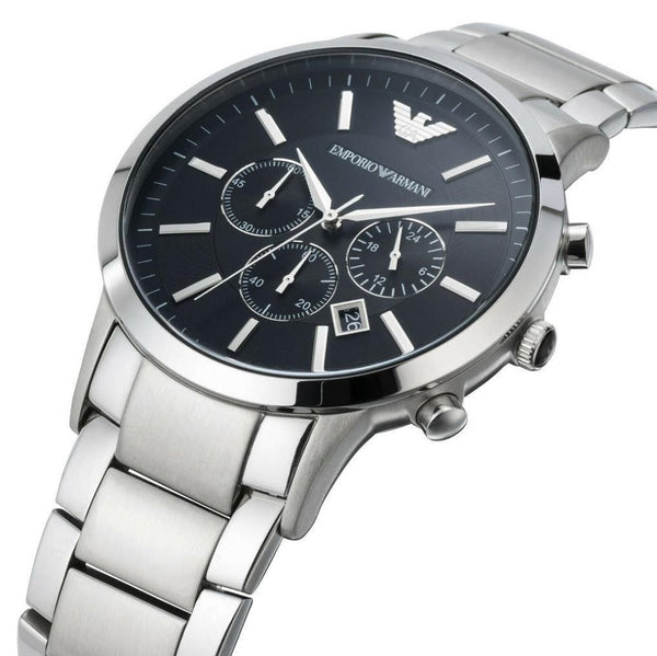 Emporio Armani AR2460 Renato Men's Large Silver Watch