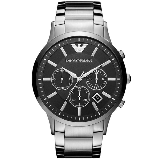 Montre homme grande Emporio Armani AR2460 Renato en argent