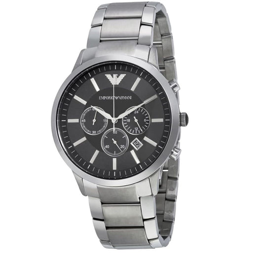 Montre homme grande Emporio Armani AR2460 Renato en argent