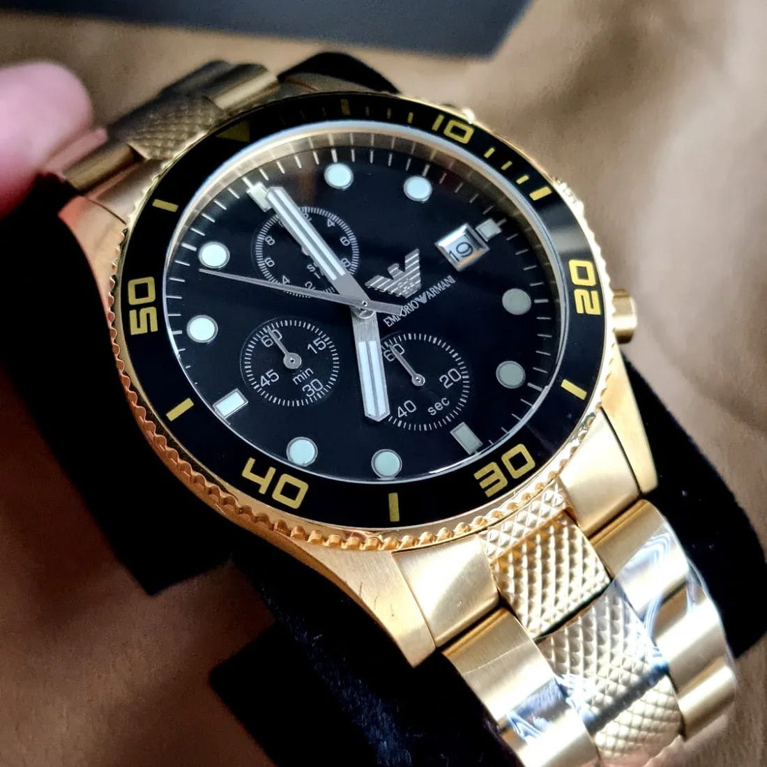 Montre Classique Emporio Armani AR5857 Or pour Homme