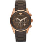 Emporio Armani AR5890 Sportivo Men's Brown & Rose Gold Watch