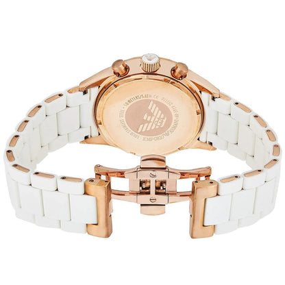 Montre Homme Emporio Armani AR5919 Sportivo Blanc et Or Rose