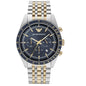 Montre homme bicolore bleue Emporio Armani AR8030 Tazio