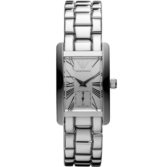 Montre classique Emporio Armani AR0146 pour femme, argentée