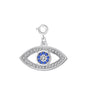 Evil Eye Charm Created with Zircondia® Crystals